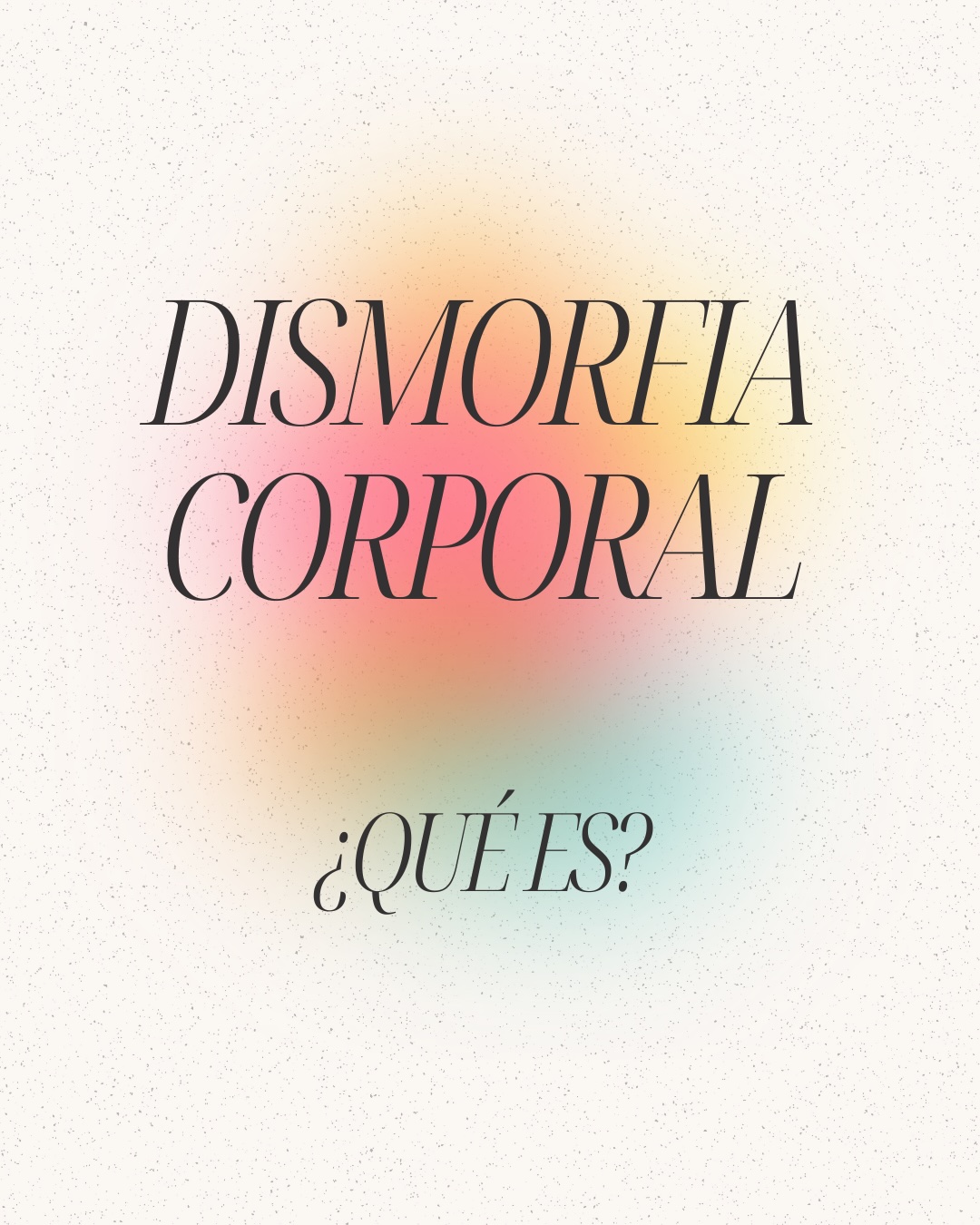 Dismorfia corporal: síntomas y señales